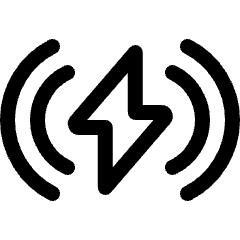 Charging Flash Wave Icon from Ultimate Regular Set