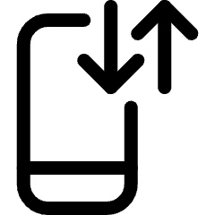 Phone Action Data Transfer Icon from Ultimate Regular Set