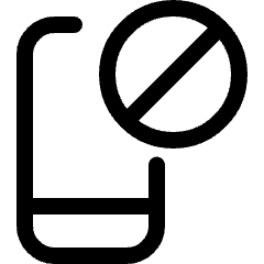 Phone Action Disable Icon from Ultimate Regular Set