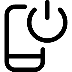 Phone Action Power Switch Icon from Ultimate Regular Set