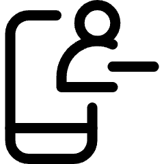 Phone Action Remove User Icon from Ultimate Regular Set
