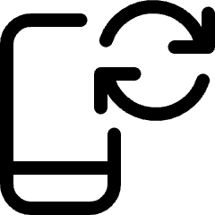 Phone Action Sync Icon from Ultimate Regular Set