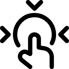 Finger Tap 1 Icon from Ultimate Regular Set