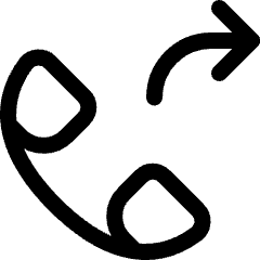 Phone Actions Forward 1 Icon from Ultimate Regular Set