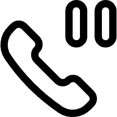 Phone Actions Pause Icon from Ultimate Regular Set