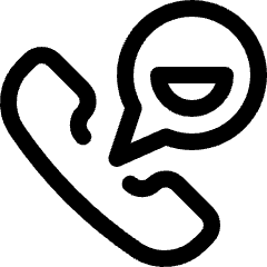 Phone Actions Smile Icon from Ultimate Regular Set