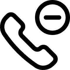Phone Actions Subtract Icon from Ultimate Regular Set