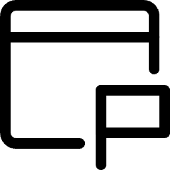 App Window Flag Icon from Ultimate Regular Set