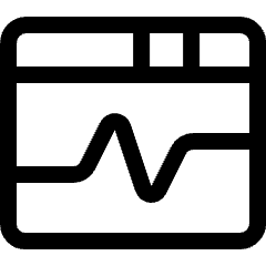 App Window Graph Icon from Ultimate Regular Set