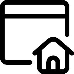 App Window Home Icon from Ultimate Regular Set