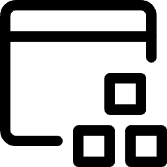 App Window Module Icon from Ultimate Regular Set