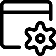 App Window Settings Icon from Ultimate Regular Set