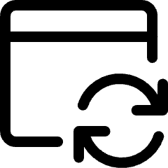 App Window Sync Icon from Ultimate Regular Set