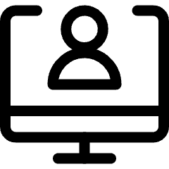 Monitor User Icon from Ultimate Regular Set