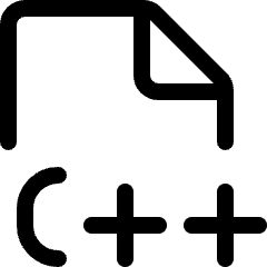 File C Plus Plus Icon from Ultimate Regular Set