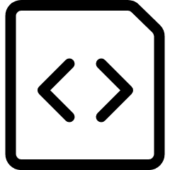 File Code Icon from Ultimate Regular Set