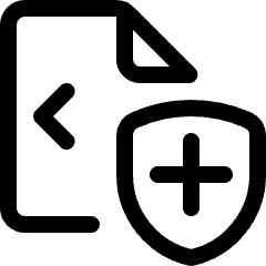 File Code Shield 1 Icon from Ultimate Regular Set