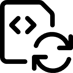 File Code Sync 1 Icon from Ultimate Regular Set