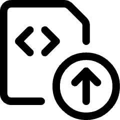 File Code Upload 1 Icon from Ultimate Regular Set