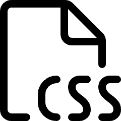 File Css Icon from Ultimate Regular Set