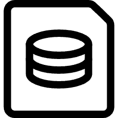 File Database Icon from Ultimate Regular Set