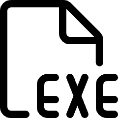 File Exe Icon from Ultimate Regular Set