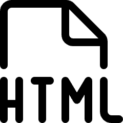 File Html Icon from Ultimate Regular Set