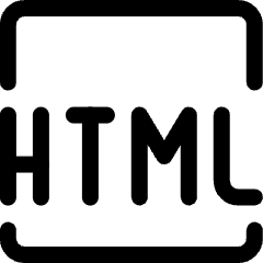 Html 1 Icon from Ultimate Regular Set