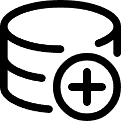 Database Add Icon from Ultimate Regular Set