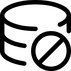 Database Disable Icon from Ultimate Regular Set