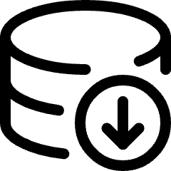 Database Download Icon from Ultimate Regular Set