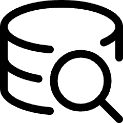 Database Search Icon from Ultimate Regular Set