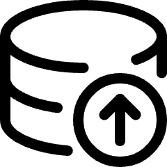 Database Upload Icon from Ultimate Regular Set