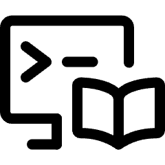 Monitor Programming Book Icon from Ultimate Regular Set