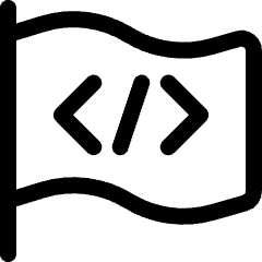 Programming Flag Icon from Ultimate Regular Set