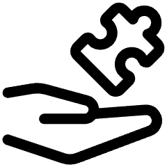 Module Hand Puzzle Icon from Ultimate Regular Set