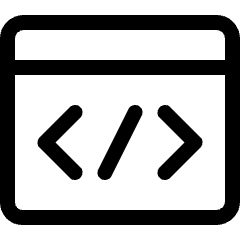 Programming Browser Icon from Ultimate Regular Set