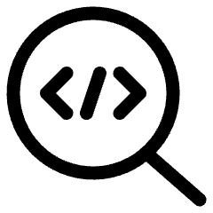 Programming Search Icon from Ultimate Regular Set