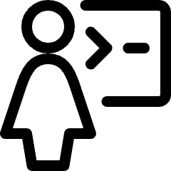 Programming User Woman Icon from Ultimate Regular Set