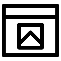Browser Page Media Icon from Ultimate Regular Set