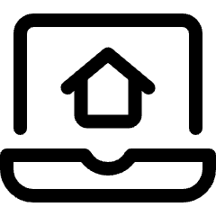 Real Estate App House Laptop 1 Icon from Ultimate Regular Set