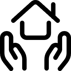 Real Estate Favorite Hold House Icon from Ultimate Regular Set