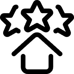 Real Estate Favorite House Rating Icon from Ultimate Regular Set