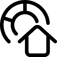 Real Estate Market House Icon from Ultimate Regular Set