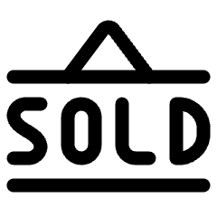 Real Estate Sign Board Sold Icon from Ultimate Regular Set