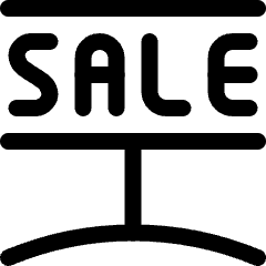 Real Estate Sign Sale 1 Icon from Ultimate Regular Set