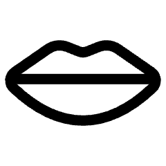 Dating Lips Icon from Ultimate Regular Set