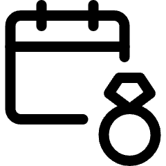 Engagement Calendar Date Icon from Ultimate Regular Set