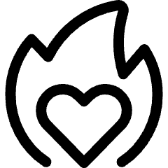 Love Fire Icon from Ultimate Regular Set