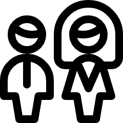 Wedding Bride Groom Icon from Ultimate Regular Set